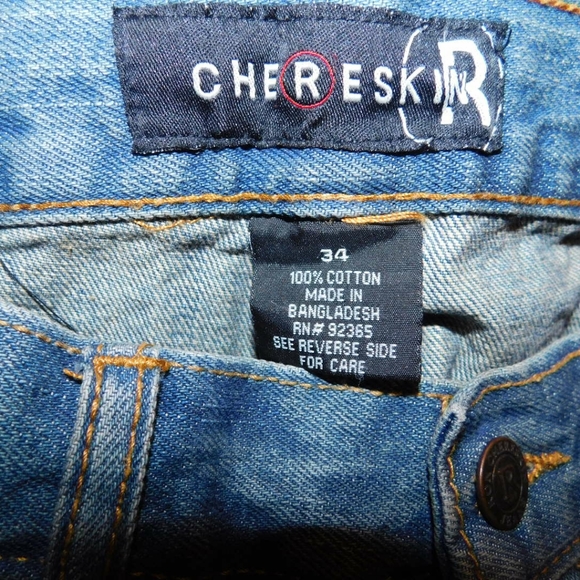 Mens Jean Shorts ChereskinR Size 34 - Picture 3 of 4